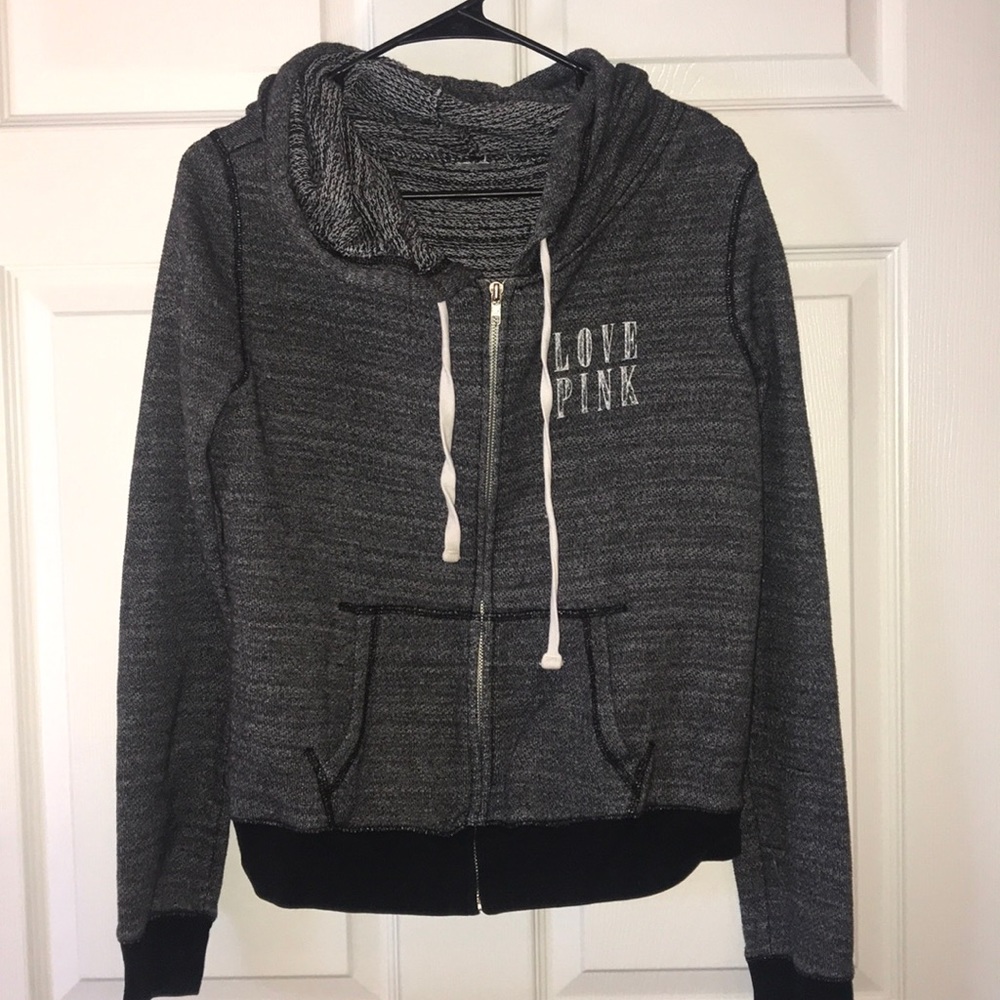 Pink zip up hoodie